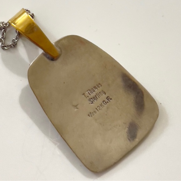 T. Thomas…Sterling…Vintage…Native Necklace - Picture 5 of 10